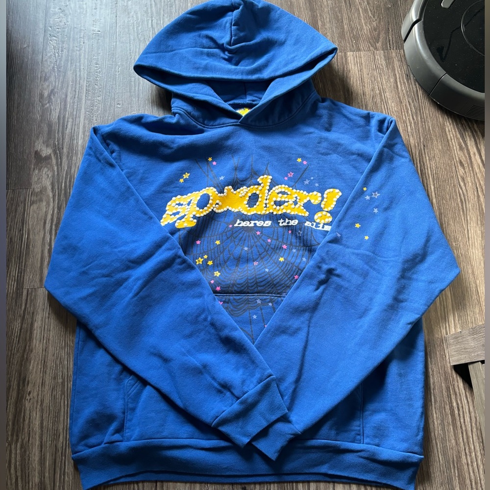 BLUE SP5DER HOODIE